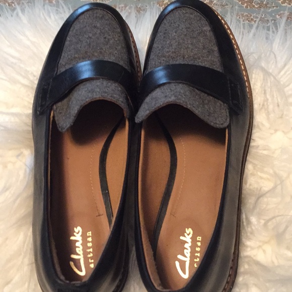 Clarks artisan platform loafer size 6 1/2 Narrow - Picture 7 of 8